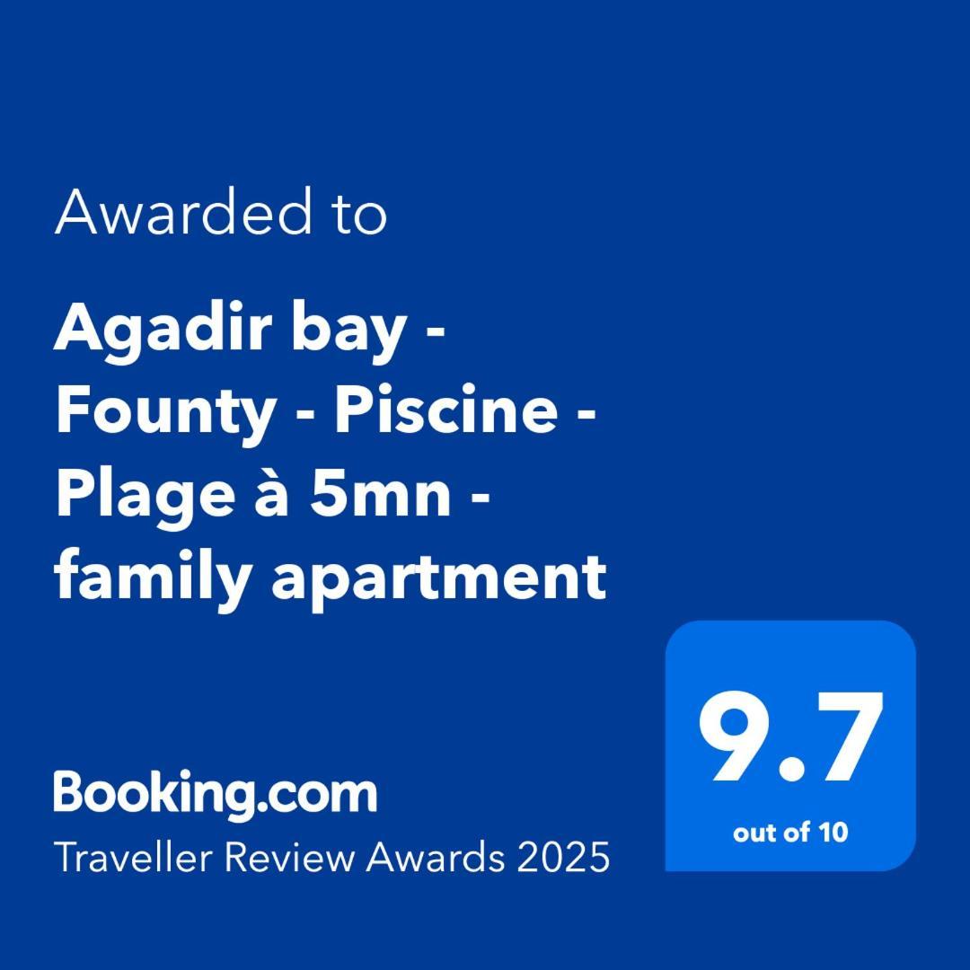 Agadir Bay - Founty - Piscine - Plage A 5Mn - Family Apartment エクステリア 写真